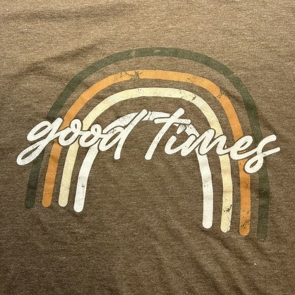 Persaya Good times Graphic Tee Brown T-shirt - Picture 4 of 4